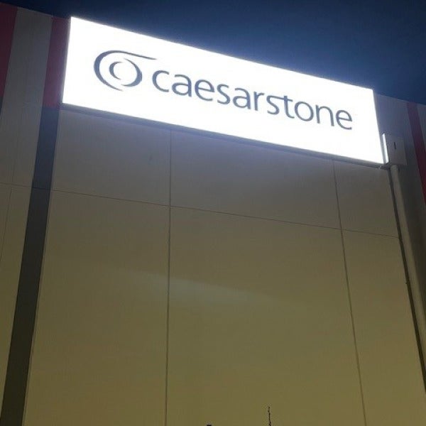 Halo Lit Letters and Large Lightbox for Caesarstone at their new Wingfield Showroom