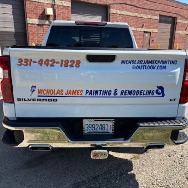 Nicholas James Construction After Rear Truck Graphics