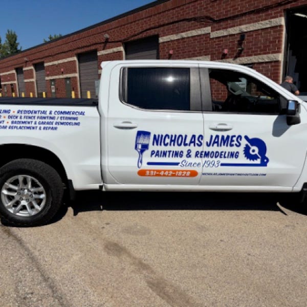 Nicholas James Construction After Passenger Truck Graphics