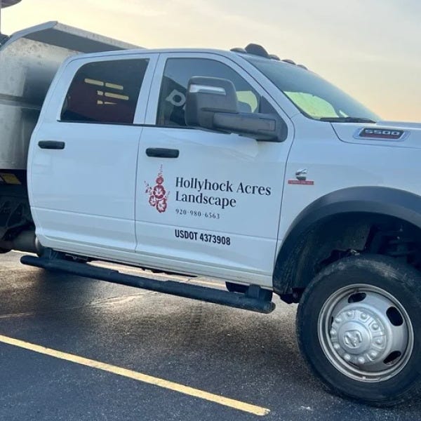 Vehicle Wrap for Hollyhock Acres Landscape