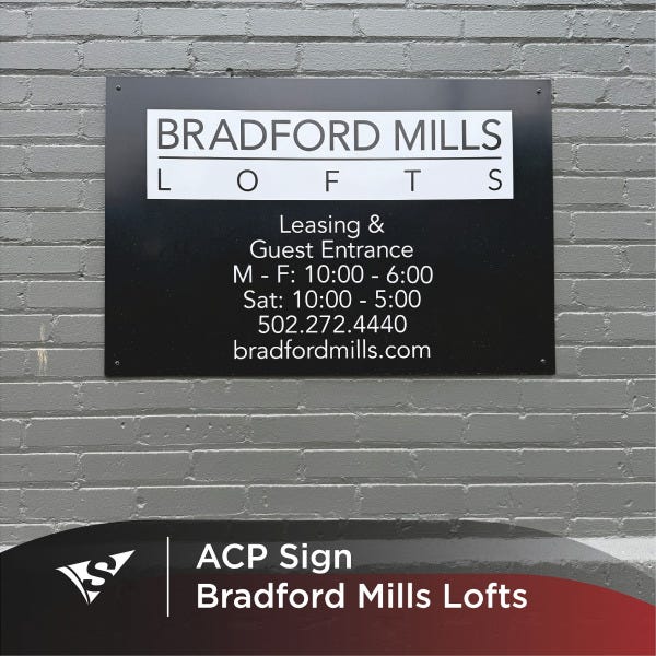 Bradford Mills ACP Sign