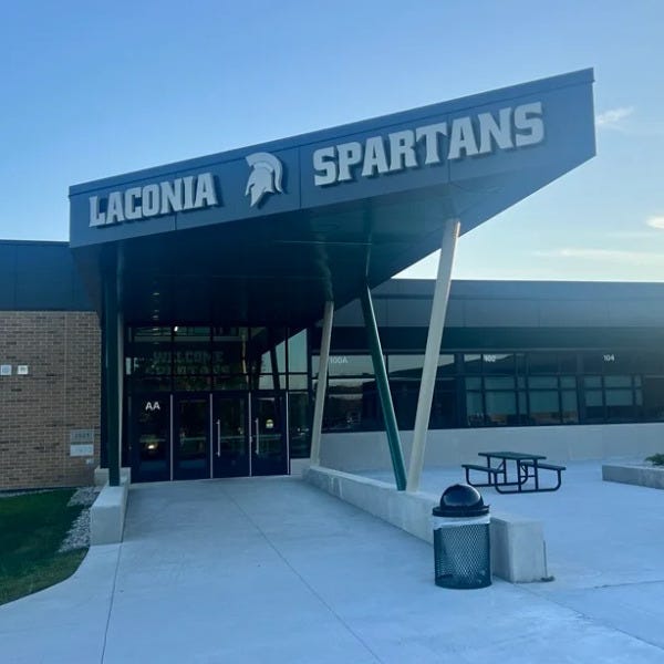 Laconia Exterior Sign
