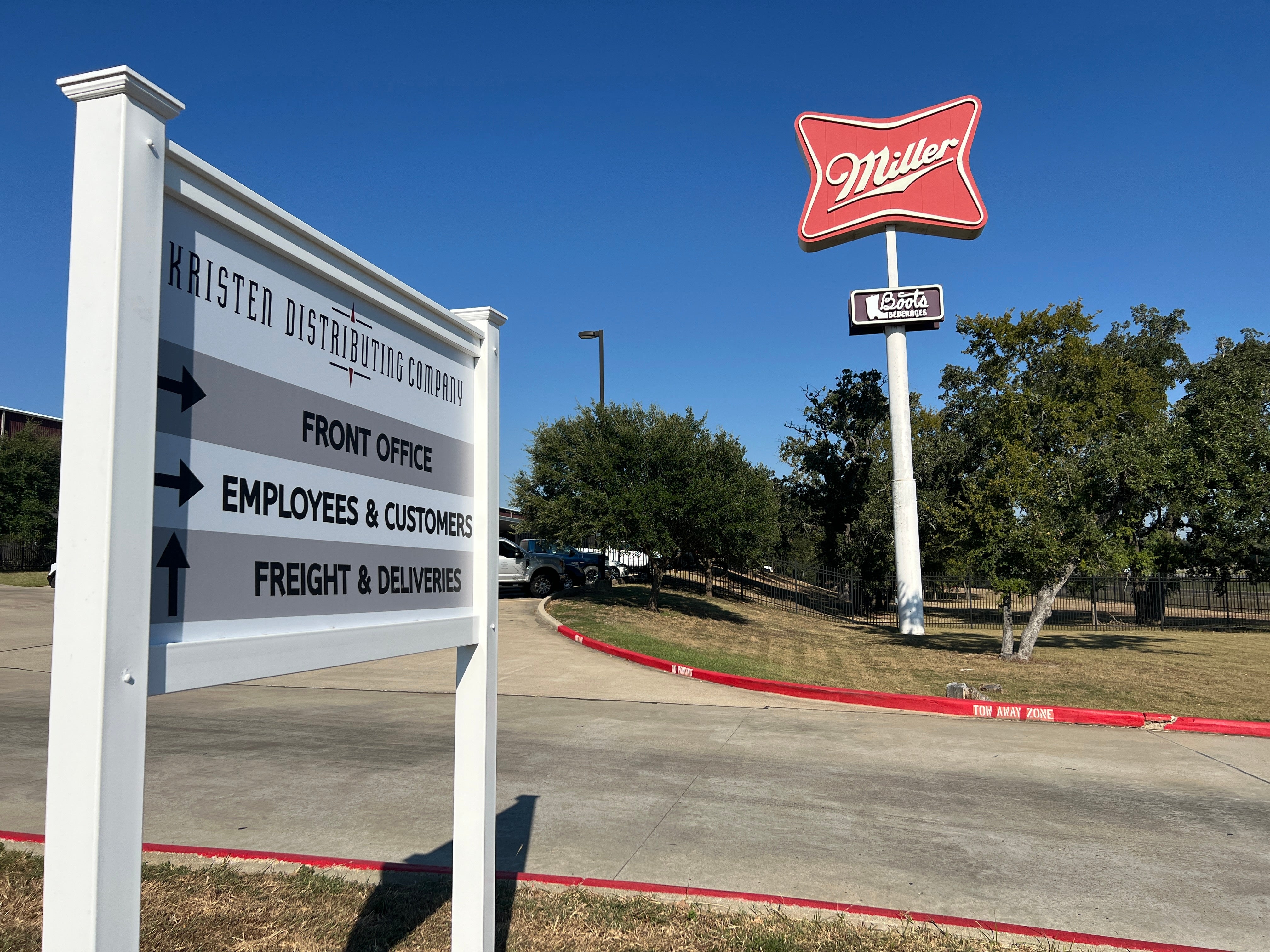 Post and Panel Signage for Kristen Distributing