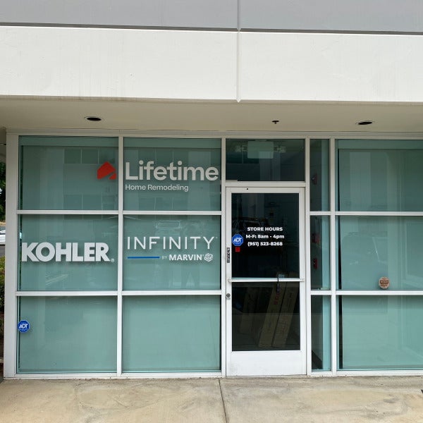 Fresh Window Graphics for Lifetime Home Remodeling’s New Corona Office