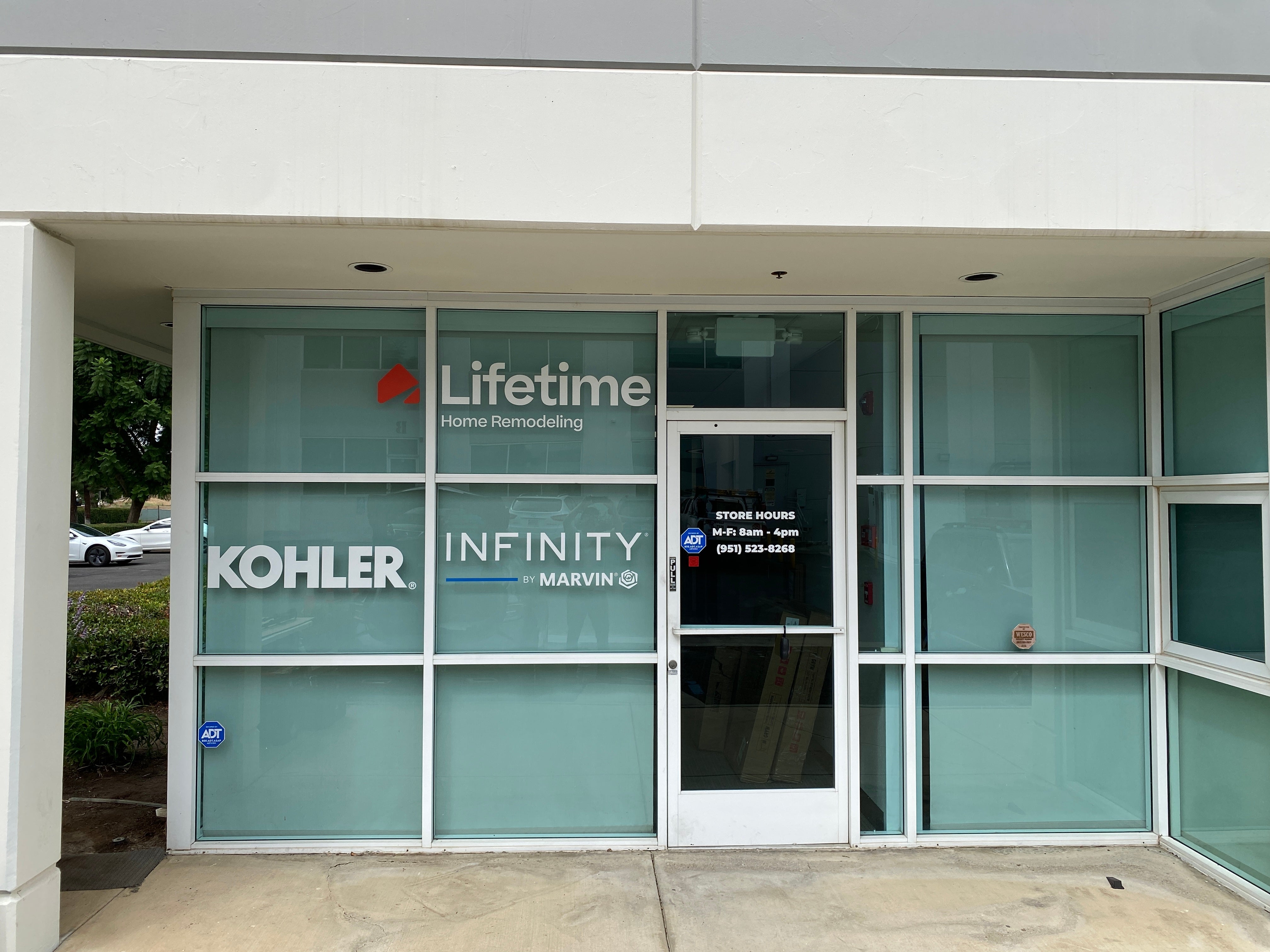 Fresh Window Graphics for Lifetime Home Remodeling’s New Corona Office