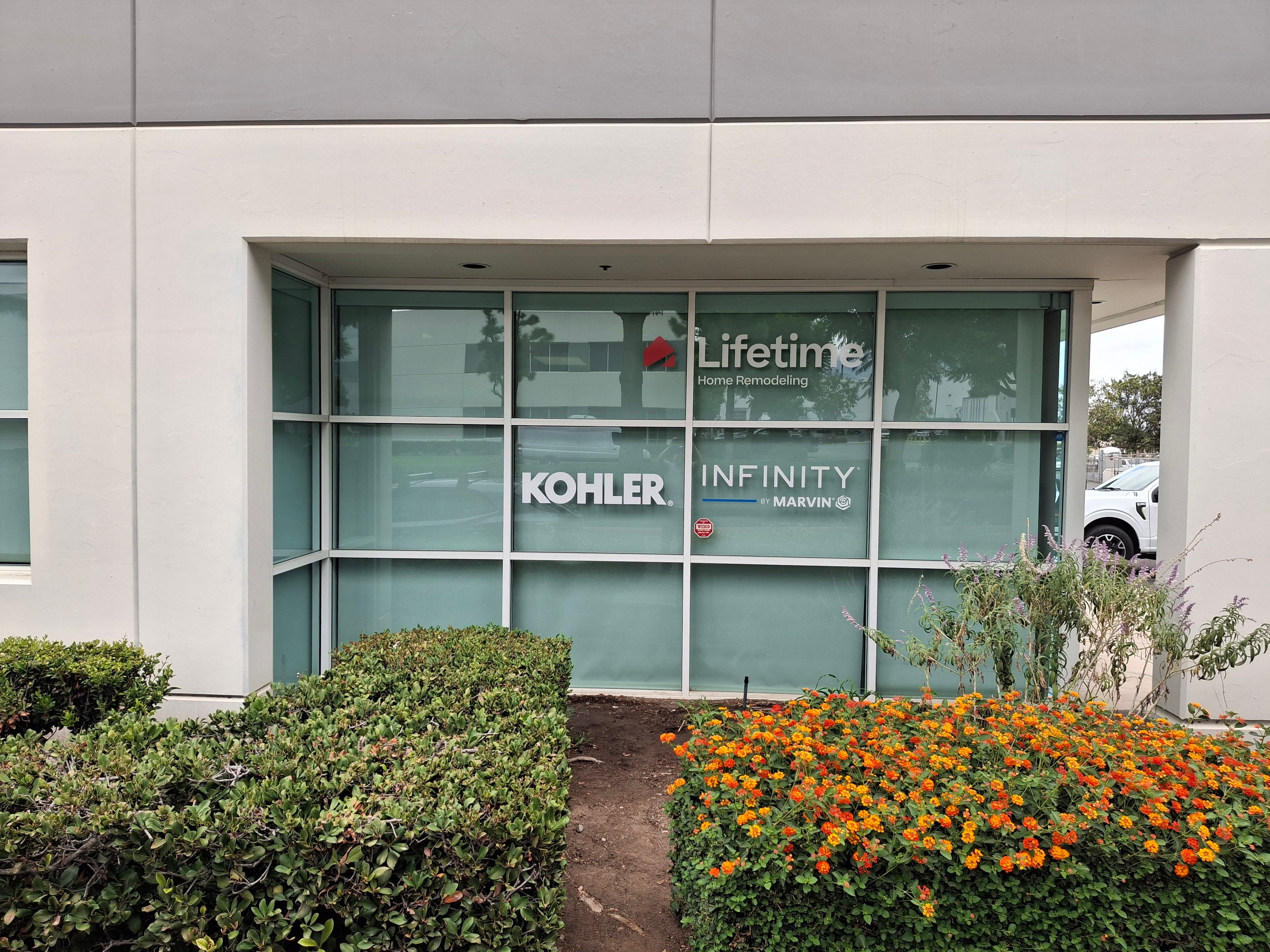 Fresh Window Graphics for Lifetime Home Remodeling’s New Corona Office