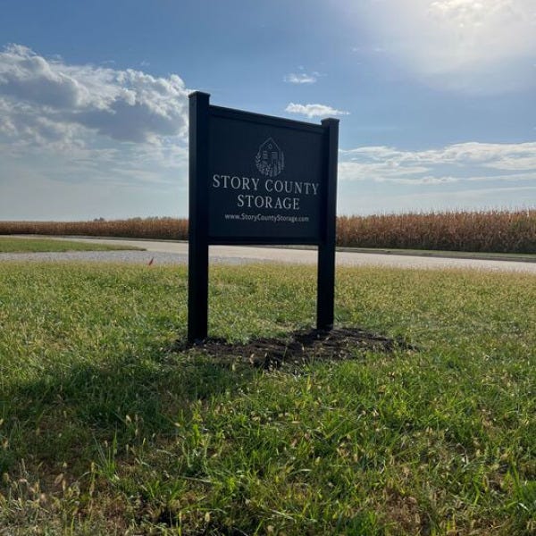 Ankeny - Story County Storage Post & Panel Sign