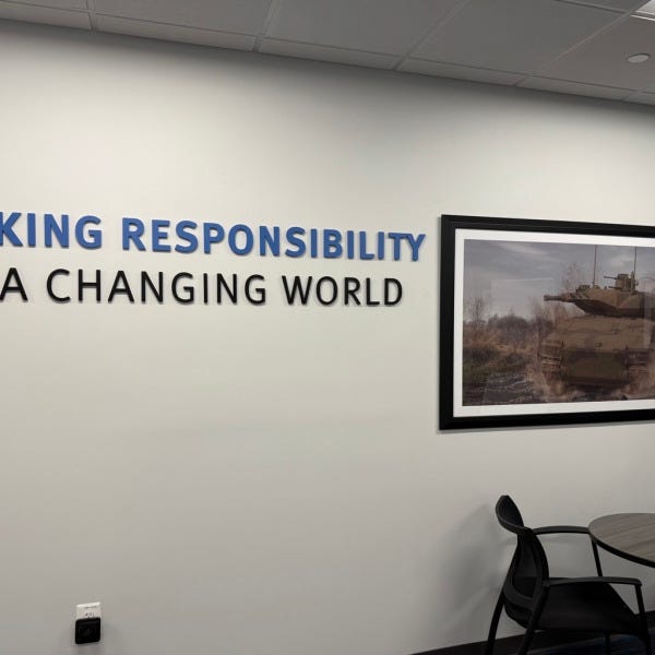 Custom Acrylic Lobby Sign & Vinyl Lettering for Rheinmetall USA in Tysons Corner