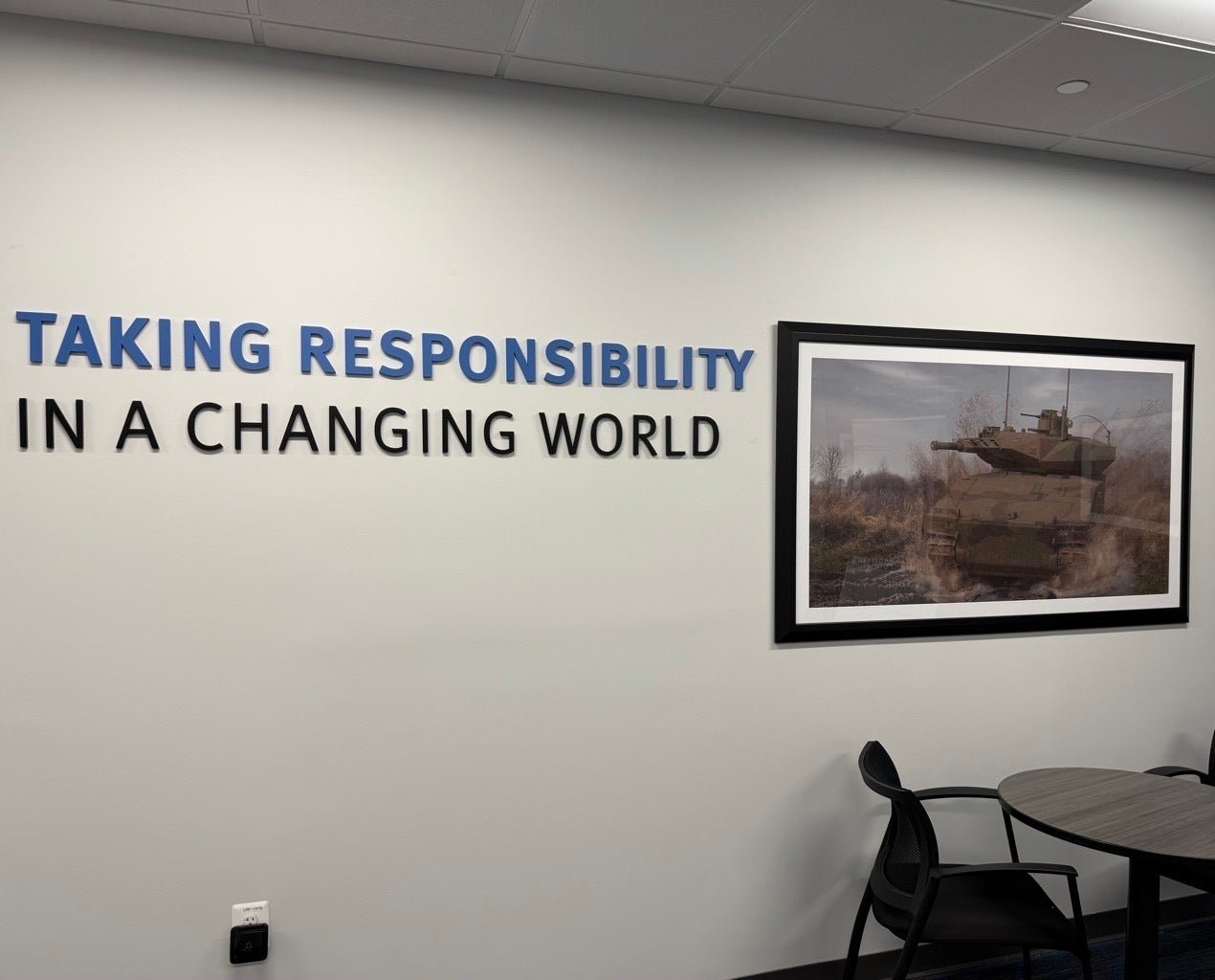 Custom Acrylic Lobby Sign & Vinyl Lettering for Rheinmetall USA in Tysons Corner