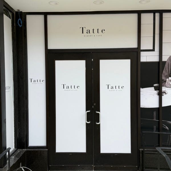 Construction Vinyl Graphics for Tatte Bakery & Café Coming Soon to Adams Morgan