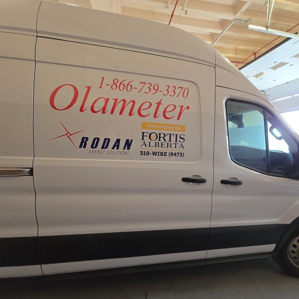 Vehicle Graphic Install for Olameter in Edmonton, AB