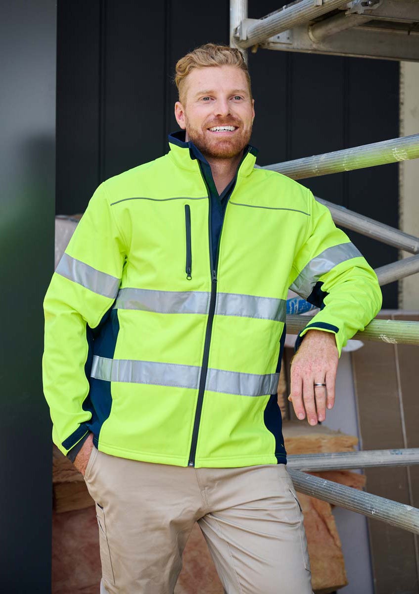 TAPED HI VIS SOFT SHELL JACKET