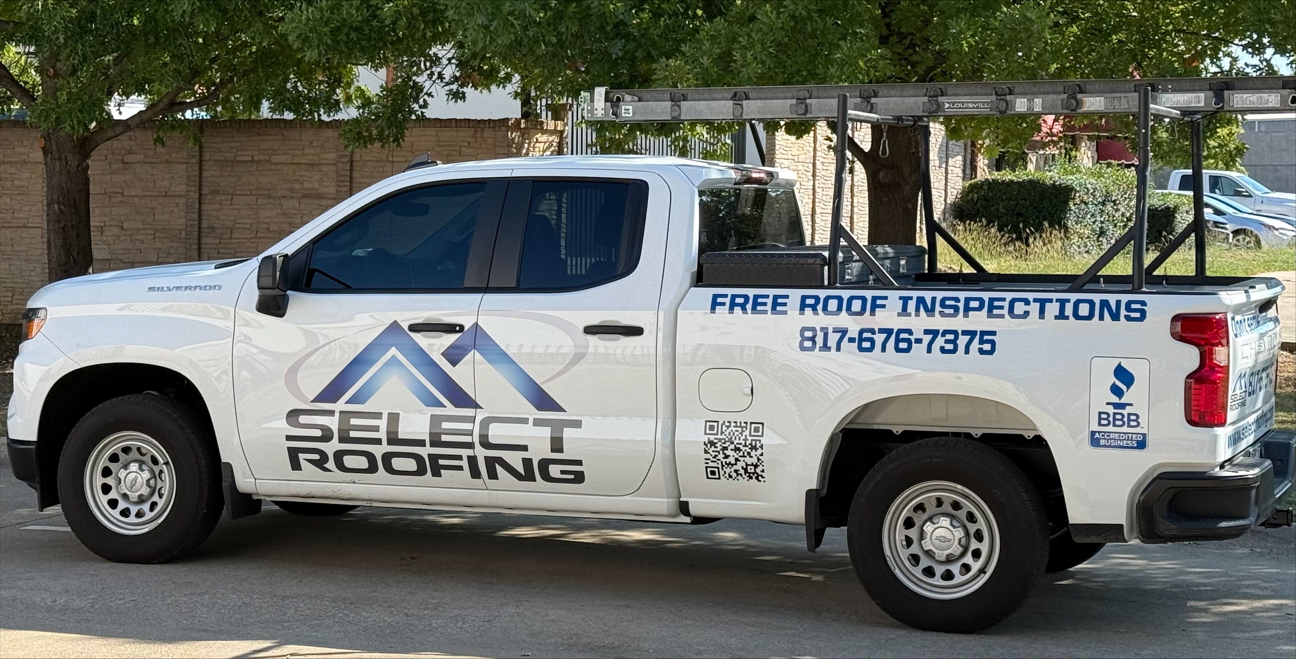 Select Roofing Truck Decals and Logo Design done by Signarama North Fort Worth/Keller