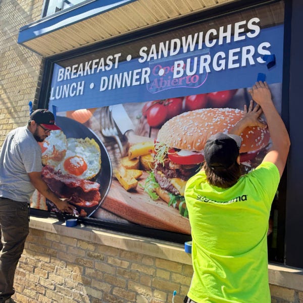 Window Graphic: Tony's