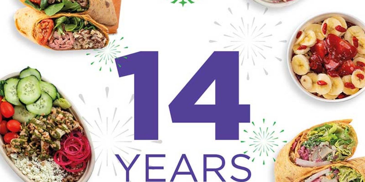 Vitality Bowls Marks 14 Years with Sweet Anniversary Deal