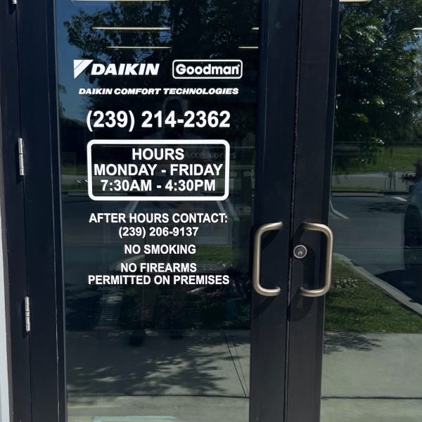 Daikin Window Vinyl