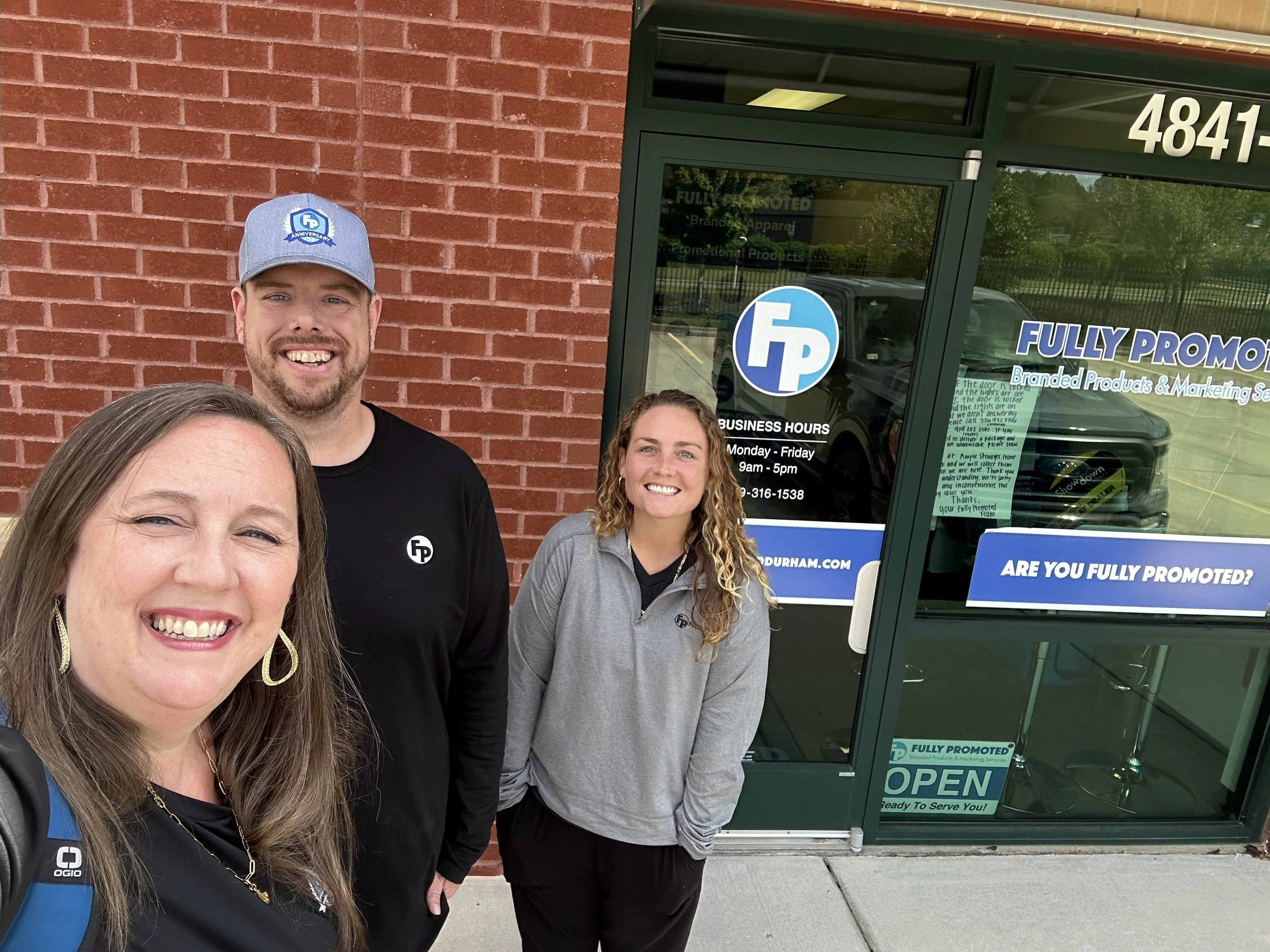 Big thanks to Laura Sullivan for stopping by Fully Promoted Durham!