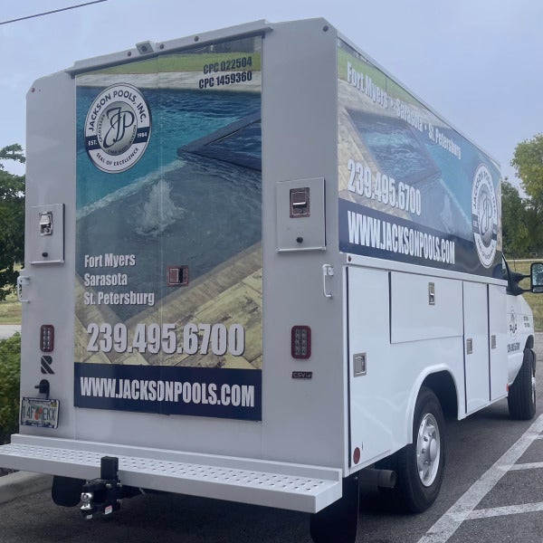 Jackson Pools Truck Vinyl