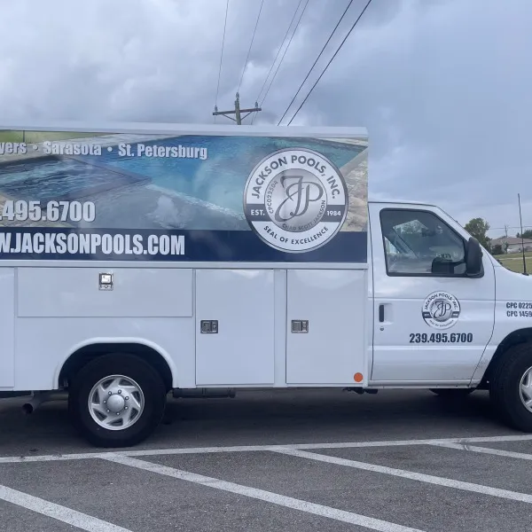 Jackson Pools Truck Vinyl 2