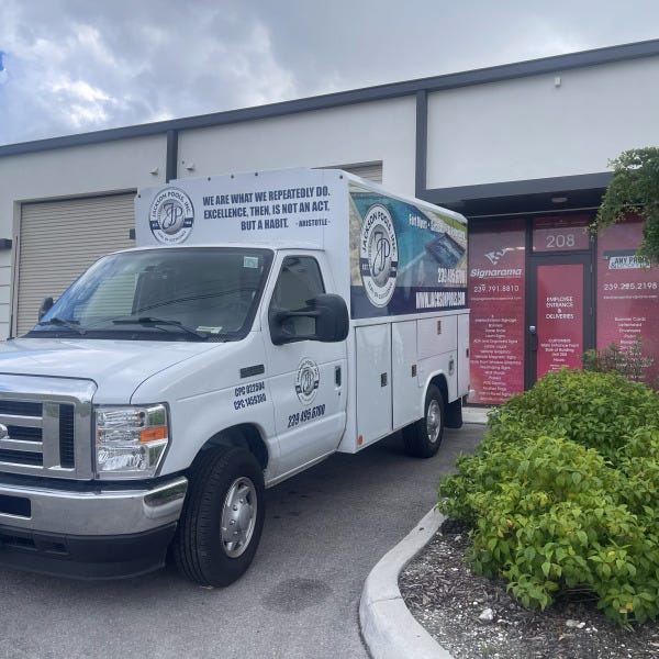 Jackson Pools Truck Vinyl 3