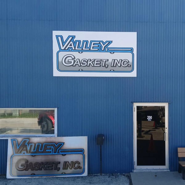 Exterior Signage: Valley Gasket, Inc.