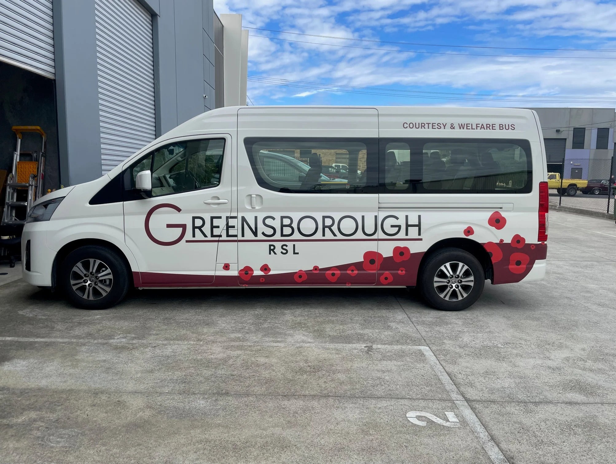 Courtesy Bus Graphics - Greensborough RSL Sub Branch Inc