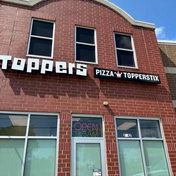 Topper's Restaurant Lit Channel Letters
