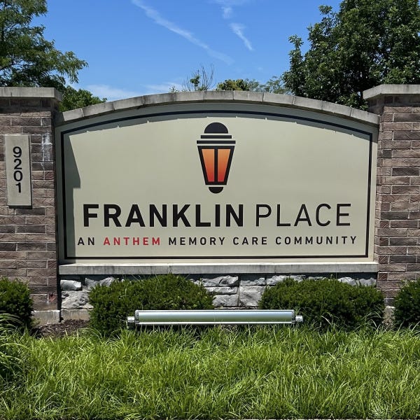Franklin Place Memory Care Monument Sign