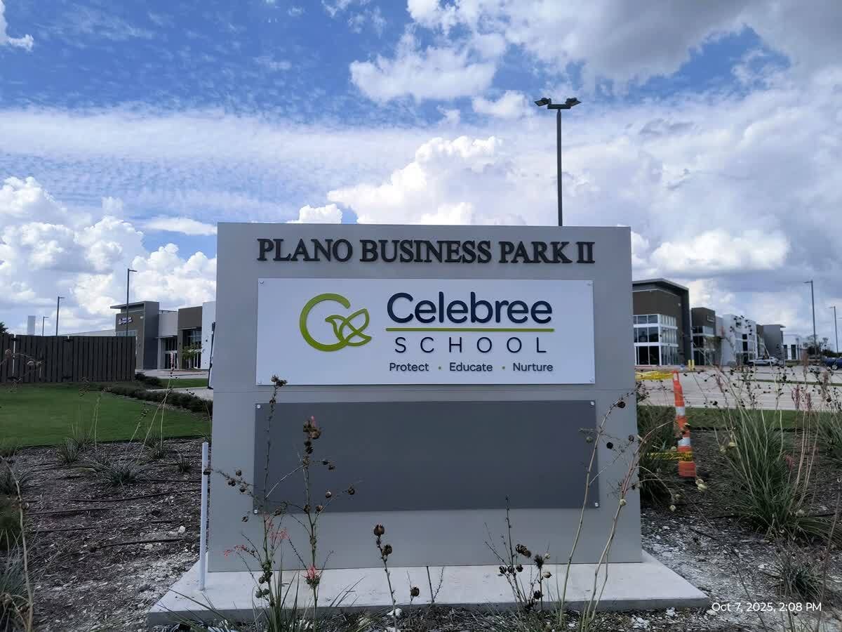 How a Custom Monument Sign Helped Celebree School of Plano Stand Out