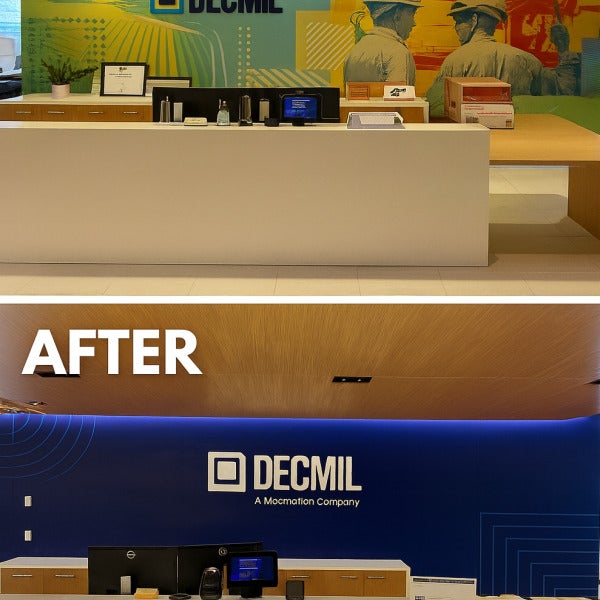 Transforming Decmil Australia’s Reception — A Bold First Impression by Signarama Osborne Park