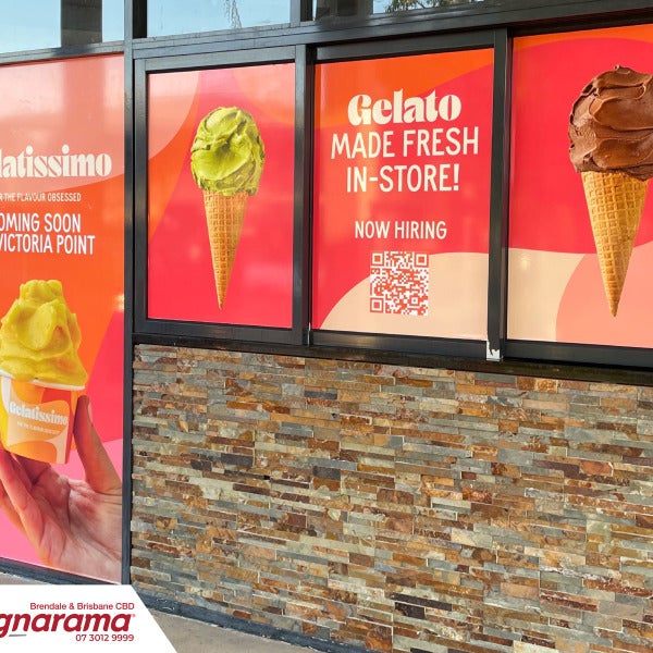 Coming Soon - Gelatissimo Victoria Point Hoarding Signs - Signarama Brendale