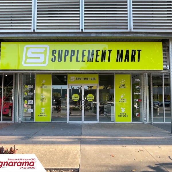 New Retail Shop Fitout Signage for Supplement Mart | Signarama Brendale