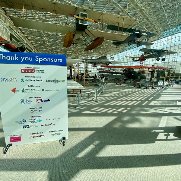The Power of Event Signage: Why Every Great Event Needs Exceptional Visual Communication - SCORE Gala, Seattle, WA