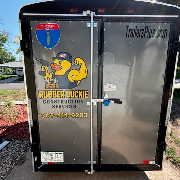 Bold Vinyl Trailer Graphics for a Local Construction Company