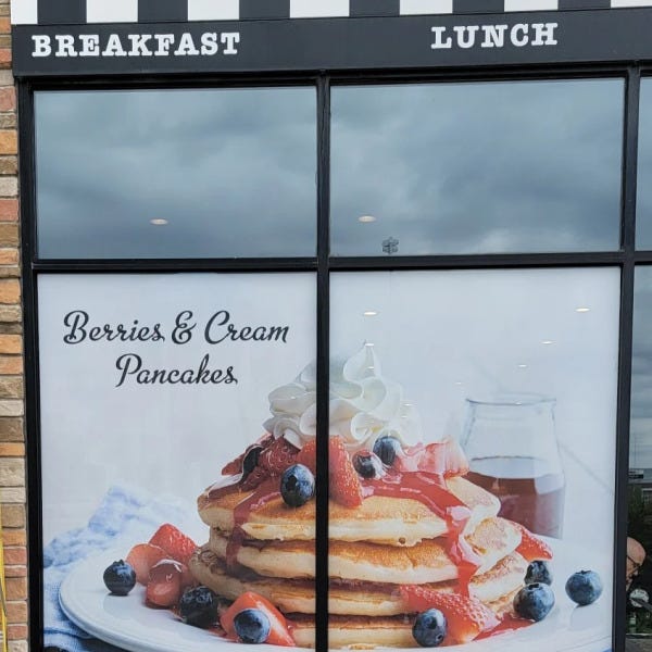 Window graphic: Corner Bakery