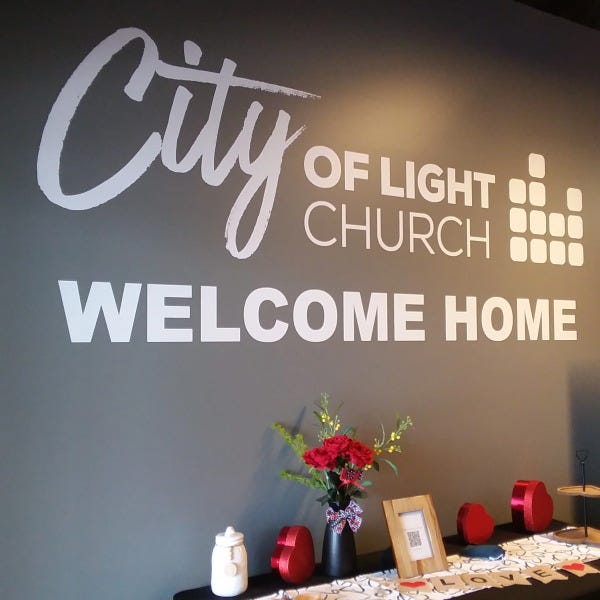 Wall Graphic: City of Light Church