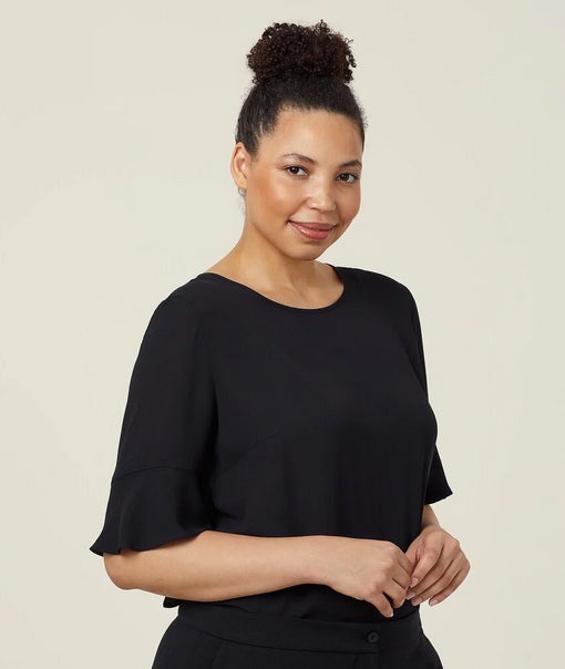 Georgie Fluted Sleeve Top