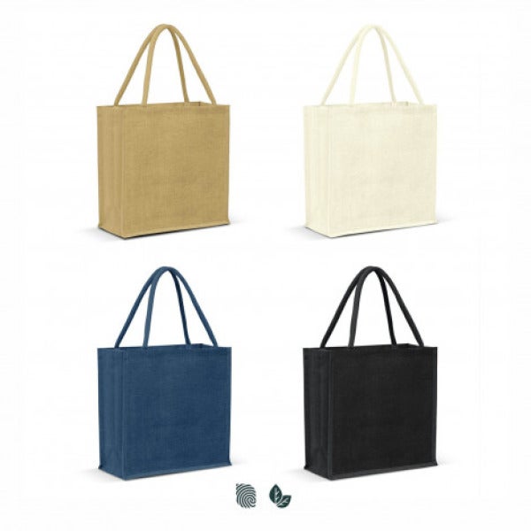 Custom Monza Jute Tote Bag - Colour Match