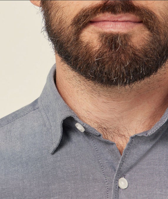 Cotton Chambray Long Sleeve Shirt Men's