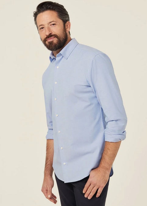 Cotton Chambray Long Sleeve Shirt Men's