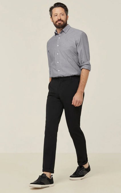 Cotton Chambray Long Sleeve Shirt Men's