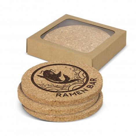 Oakridge Cork Coaster Round - Set of 4