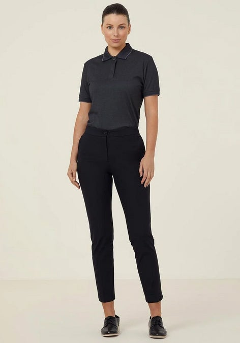 Textured Cotton Poly Short Sleeve Polo Women’s