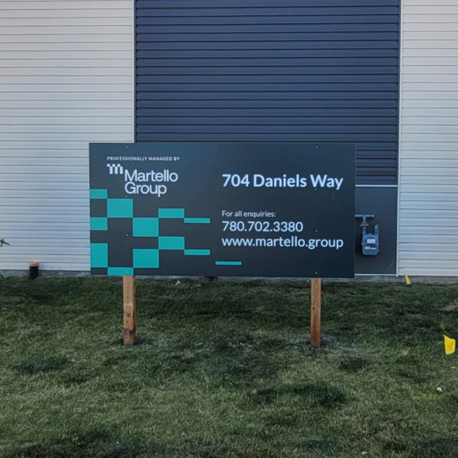 Post & Panel Sign for Martello Group in Edmonton, AB