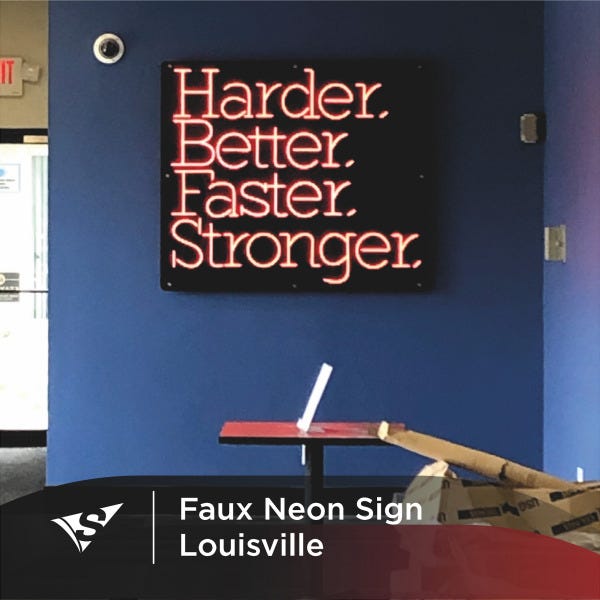 Faux Neon Sign Louisville