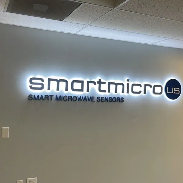 Smart Micro Lobby Sign Illuminated