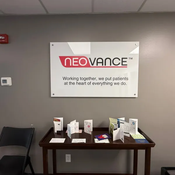 Neovance Lobby Sign Lake Mary Florida