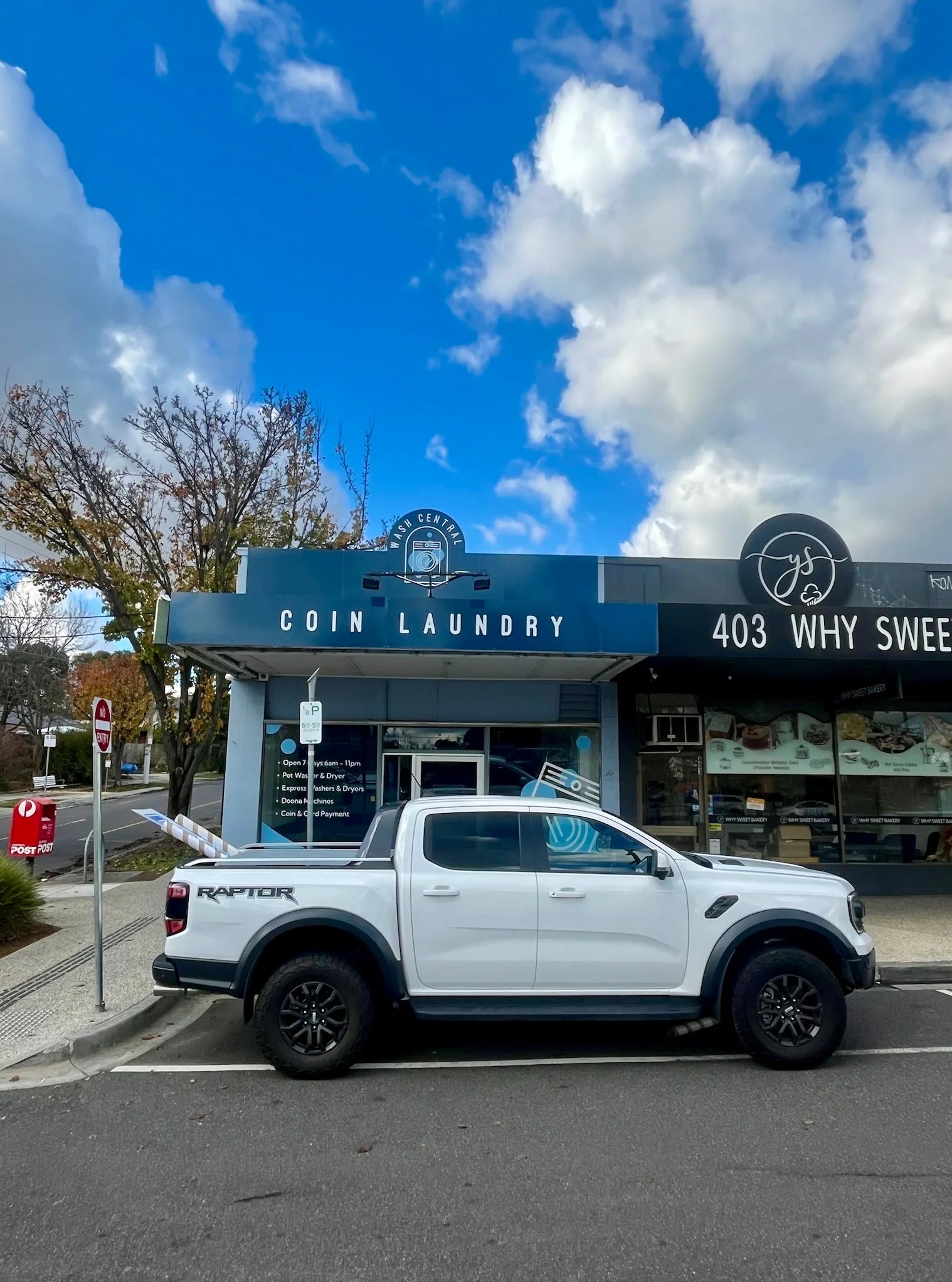 Shop Front Signage - Wash Central Coin Laundry - Forest Hill VIC.