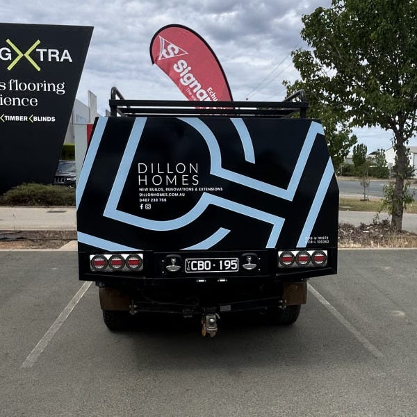 Dillon Homes_Ute_Back_Echuca Moama Signarama