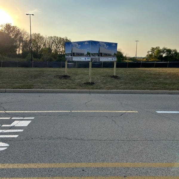 ECC V-shaped sign 2 Street View